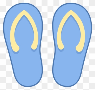 The Icon Resembles Two Upside Down Pear Shapes That - Flip Flop Icon ...