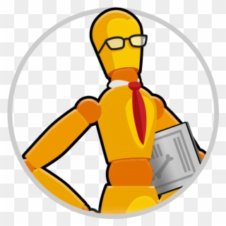Nerdy Wooden Mannequin - Kinetic Konnection Clipart