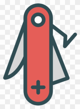 Swiss Army Knife Free Vector Icon Designed By Darius - Clipart Swiss Knife Png Transparent Png