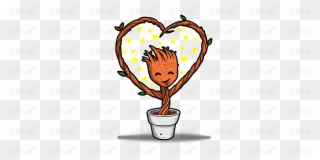 Groot Loves You - Groot Love Clipart