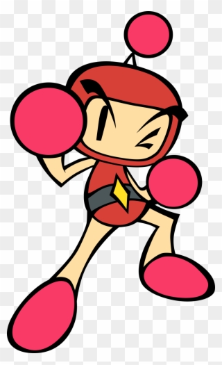 Red Bomber - Red Super Bomberman R Characters Clipart
