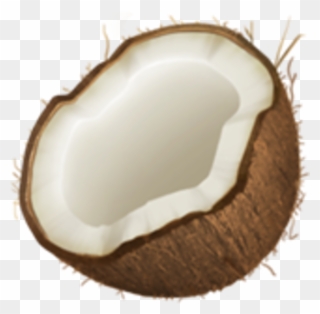 Coconut - Coconut Emoji Apple Clipart