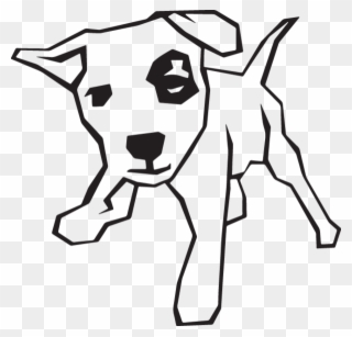 Sylized Dog Dog Line Art, Dog Art, Drawing Clipart, - Dog Clip Art - Png Download