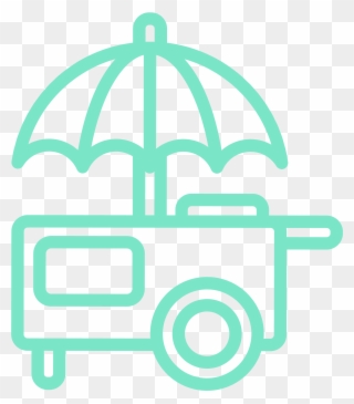 Eat Your Way Through Nyc On A Food Cart Tour - Rain Clipart