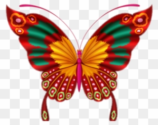 Monarch Butterfly Clipart Red - Butterfly Vector - Png Download