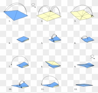 Origami Bird Base - Origami Clipart