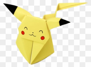 Origami Pikachu - Origami Passo A Passo Clipart