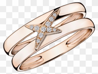 Etoilement Divine Ring, Pink Gold And Diamonds - Bague Or Jaune Mauboussin Clipart