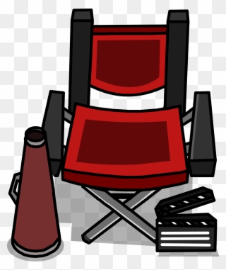 Director's Chair - Director Chair Club Penguin Clipart