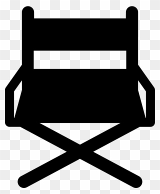 Director Chair Frontal View Comments - Director Icon Png Transparent Clipart