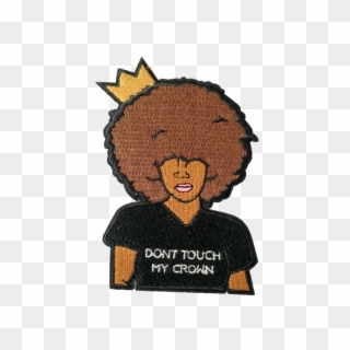 Dont Touch My Crown Patch - Embroidered Patch Clipart