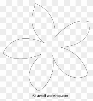 Drawing Hibiscus Frangipani - Plumeria Flower Cut Out Clipart