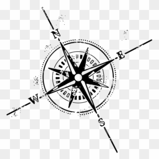 Rose Tattoo Symbol Art Transprent Png Free - Nautical Star Compass Clipart
