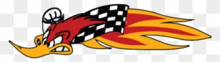 Woody Woodpecker Racing Logo Clipart