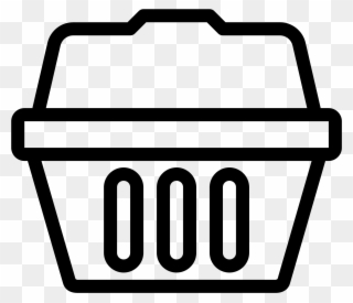 Basket Icon In Iphone Style - Icon Clipart