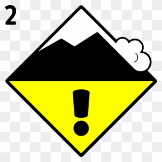 Moderate, The - Avalanche Danger Signs 5 Clipart