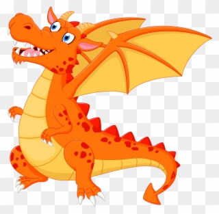 Fire Breathing Illustration Cartoon - Hình Con Rồng Hoạt Hình Clipart