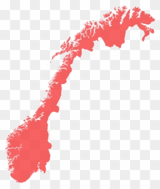Simple Map Of Norway Clipart
