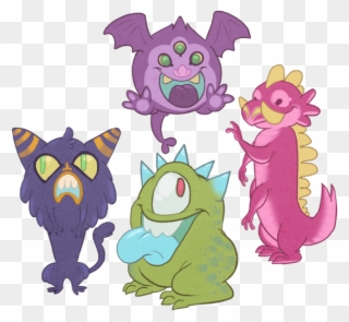 Monsters Clip Worry Monster - Monster Designs - Png Download