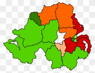 Northern Ireland Constituencies By Community Background - Farming Map Northern Ireland Clipart