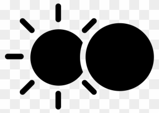 Eclipse Happening Comments - Black Sun Vector Png Transparent Png