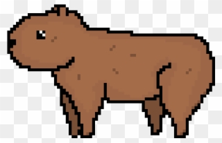 Capybara Clipart Transparent - Capybara Pixel Art - Png Download