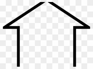 White House Clipart Basic - Simple Home Outline - Png Download