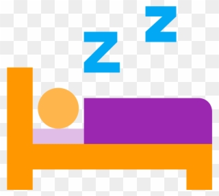 Bed Icon Download - Sleep Icon Colored Png Clipart