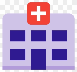 Hospital 3 Icon - Purple Hospital Icon Clipart