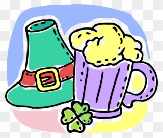 Vector Illustration Of St Patrick's Day Beer Mug With Clipart