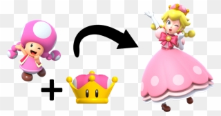 Where The Super Crown Was Introduced For Toadette , - New Super Mario Bros U Deluxe Peach Clipart