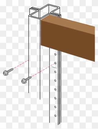 Place The Assembled Gate Posts In Their Post Holes, - Postmaster Fence Post Deep Clipart