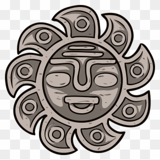 Art Aztec Sun By Vadim Pavlov - Sticker Clipart