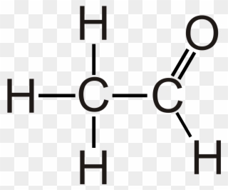 Acetaldehyde Chemistry Structural Formula Structure - Ethanal Displayed Formula Clipart
