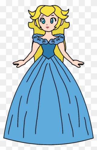 Gowned Clipart Cinderella Dress 5 Of - Princess Peach Katlime - Png Download
