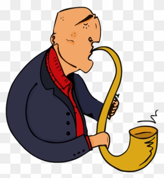 The Saxophone Player Clipart