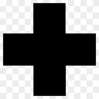 Black First Aid Cross Clipart