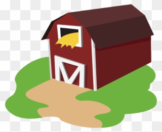 What's In The Barn - Barn Png Cartoon Clipart