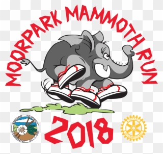 Moorpark Mammoth Run - Rotary International Clipart