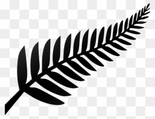 Silver Fern - New Zealand Leaf Logo Clipart