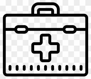 Doctors Bag Icon - First Aid Kit Icon Png Clipart