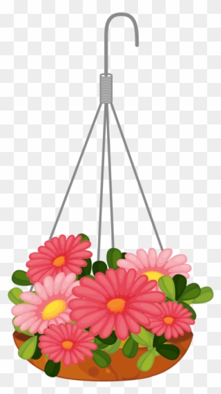 Hanging Basket Clip Art - Png Download