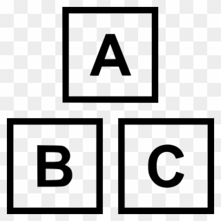 Pre Abc Blocks Comments - Education Clipart