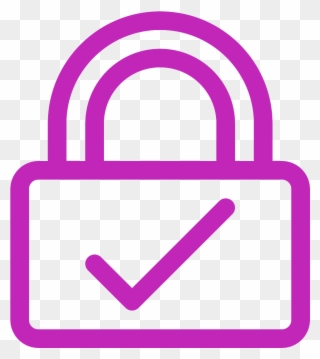 Secure - Cyber Security Purple Clipart