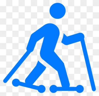 Roller Skis Filled Icon - Ski Roller Clip Art - Png Download