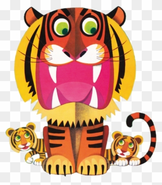 Scribblers Pop-up Book, Rudolf Lukes - Tiger And Friends: A Pop-up Book Clipart