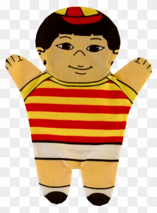 Little Boy Hand Puppet Front - Hand Puppet Clipart