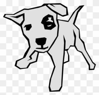 Bully Dog Clipart 5 By Aaron - Draw Art Straight Lines - Png Download