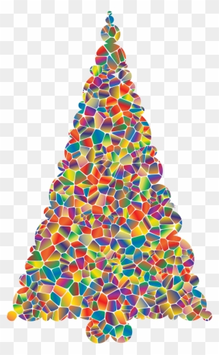 Polyprismatic Tiled Christmas Tree By @gdj, Polyprismatic - Christmas Tree Clipart