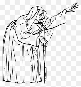 Big Image - Hag Clipart Black And White - Png Download
